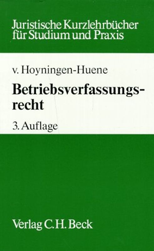 Betriebsverfassungsrecht