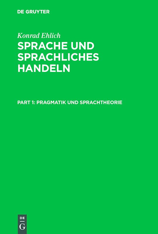 Sprache und sprachliches Handeln