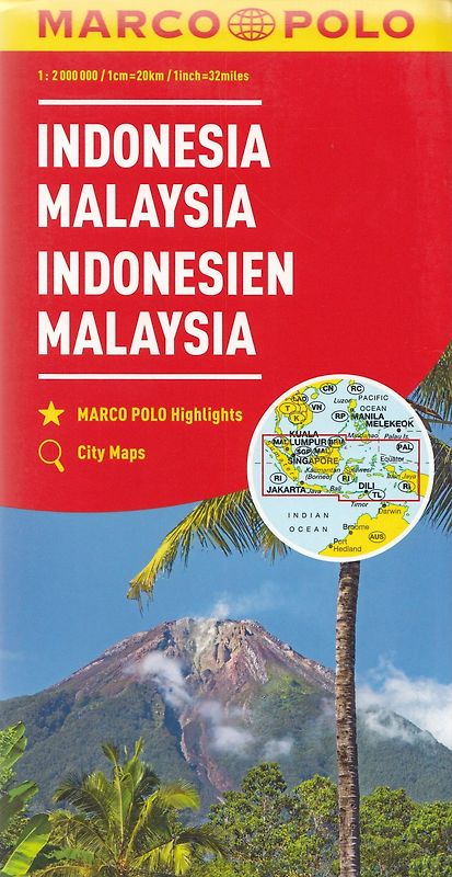 MARCO POLO Kontinentalkarte Indonesien, Malaysia 1:2 Mio.
