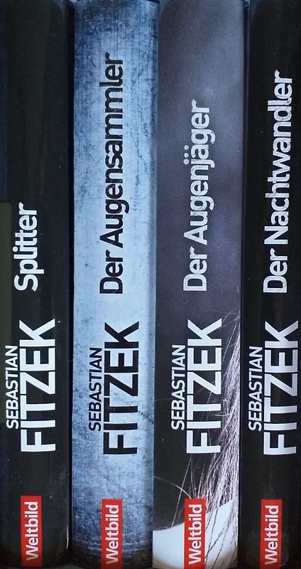 Splitter/Der Augensammler/Der Augenjäger/Der Nachtwandler - Sebastian Fitzek [Gebundene Ausgabe, Weltbild, 4 Bände]