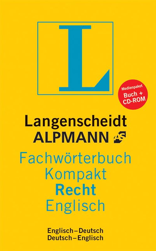 Langenscheidt Fachwörterbuch Kompakt & e-Fachwörterbuch 4.0 (Medienpaket) Recht  Englisch - Buch und CD-ROM