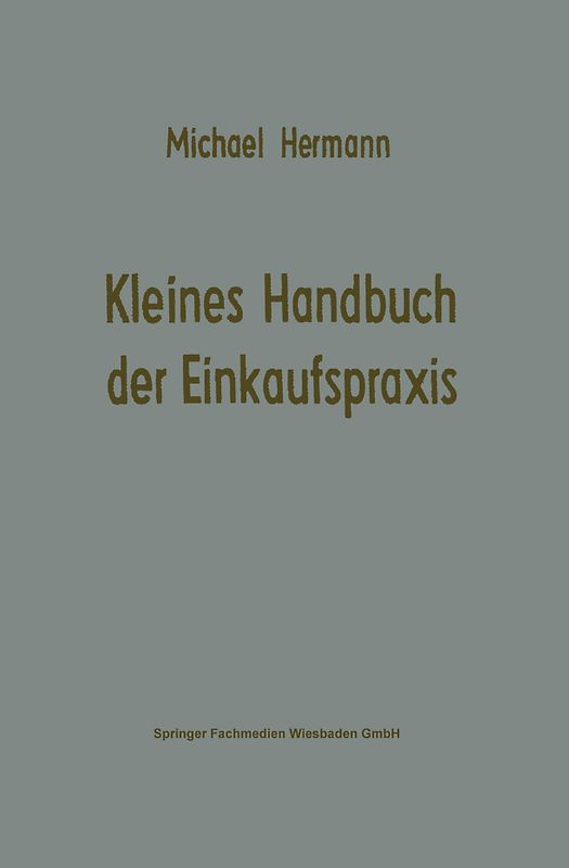 Kleines Handbuch der Einkaufspraxis