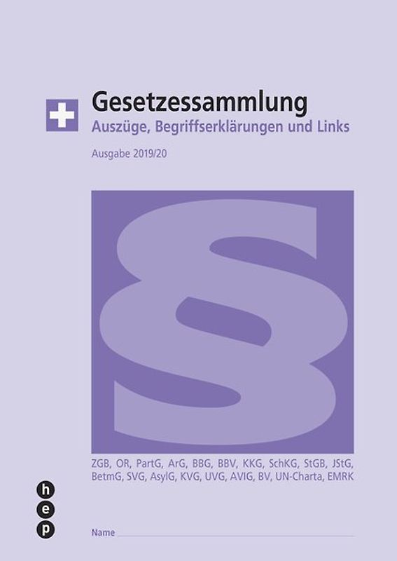 Gesetzessammlung 2019/2020 (Ausgabe A4)