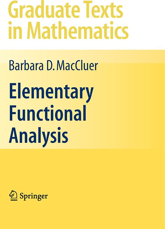 Elementary Functional Analysis