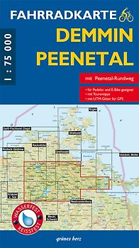 Fahrradkarte Demmin, Peenetal