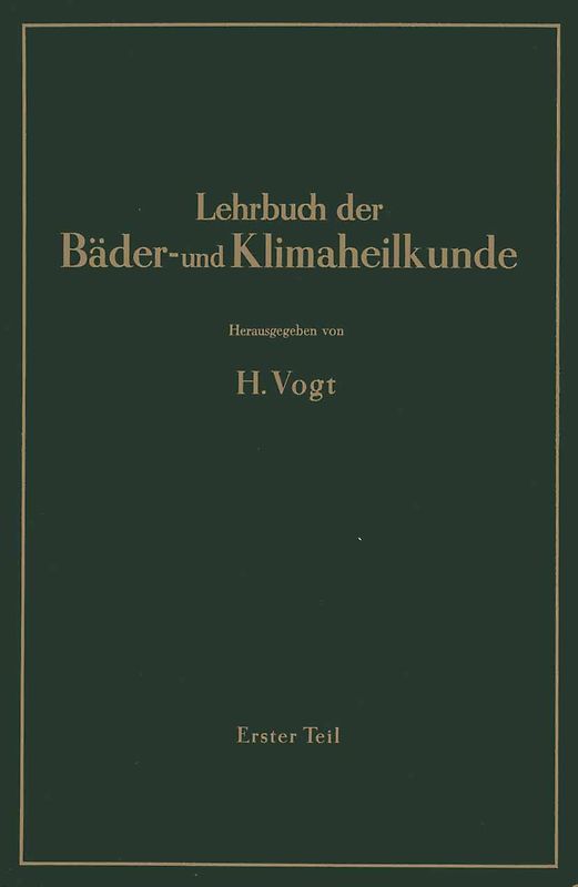 Lehrbuch der Bäder- und Klimaheilkunde