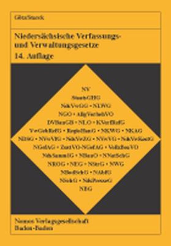 Niedersächsische Verfassungs- und Verwaltungsgesetze