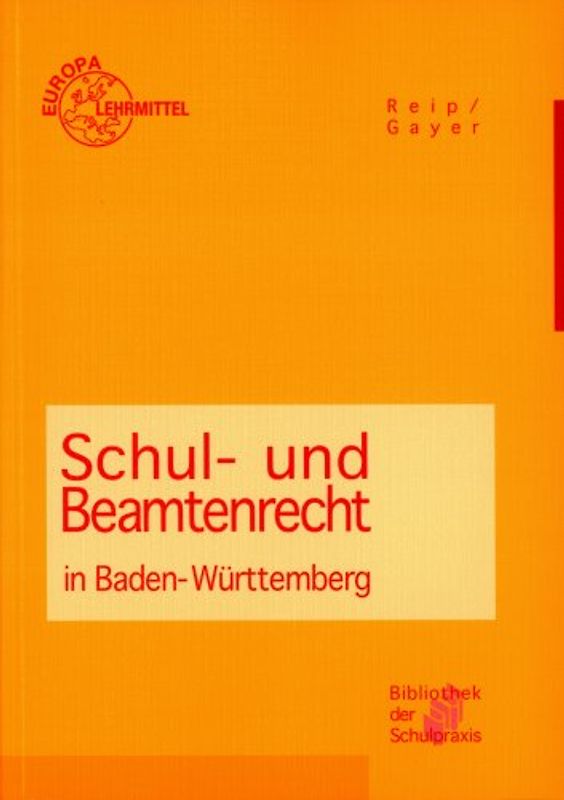 Schul- und Beamtenrecht in Baden-Württemberg