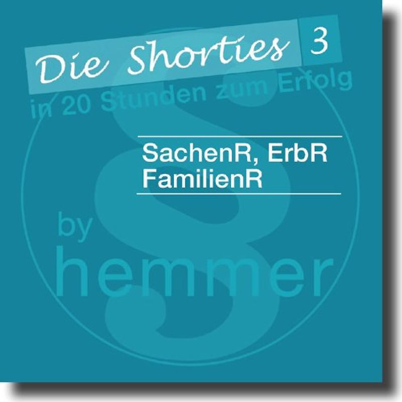 Karteikarten - Shorties Box 3 - SachenR, ErbR, FamilienR