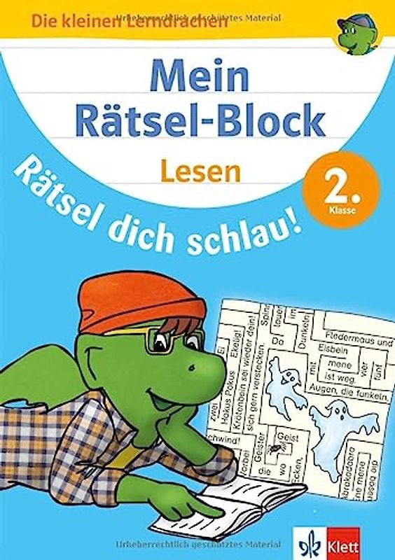 Klett Mein Rätsel-Block Rätsel dich schlau! Lesen 2. Klasse