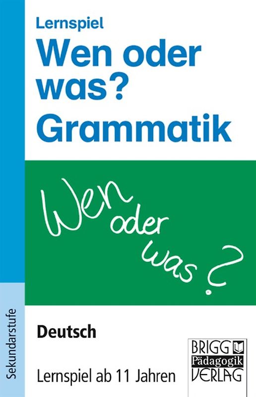 Lernspiele - Deutsch / Wen oder was? Grammatik