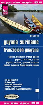 Reise Know-How Landkarte Guyana, Suriname, Französisch-Guayana (1:850.000)