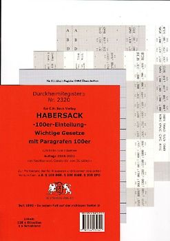 DürckheimRegister® SCHÖNFELDER-100er-Einteilung - 2018-2022