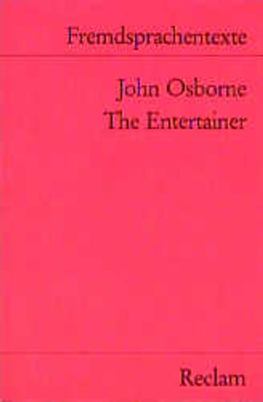 The Entertainer. (Fremdsprachentexte)