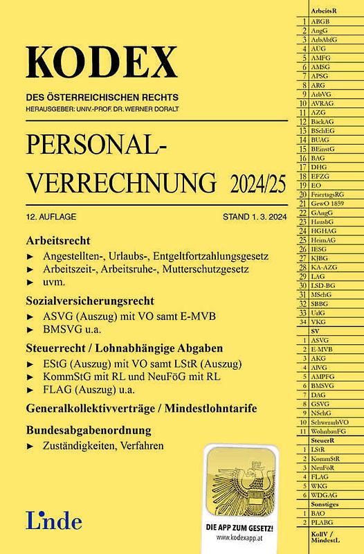 KODEX Personalverrechnung 2024/25