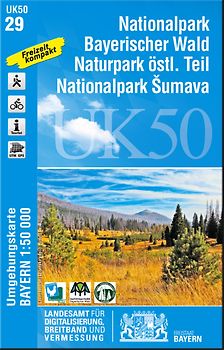 UK50-29 Nationalpark Bayerischer Wald, Naturpark östlicher Teil, Nationalpark Sumava