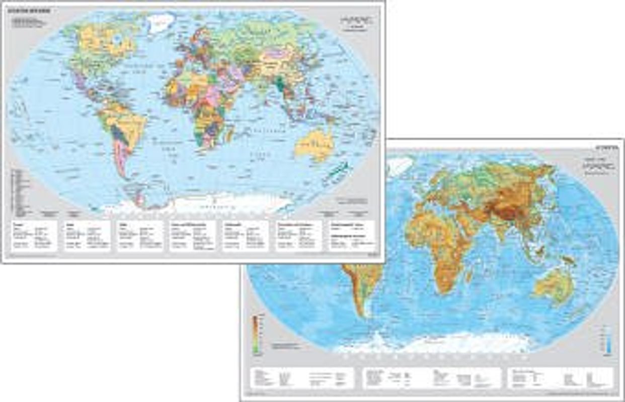 Erde physisch/politisch. DUO-Schreibunterlage