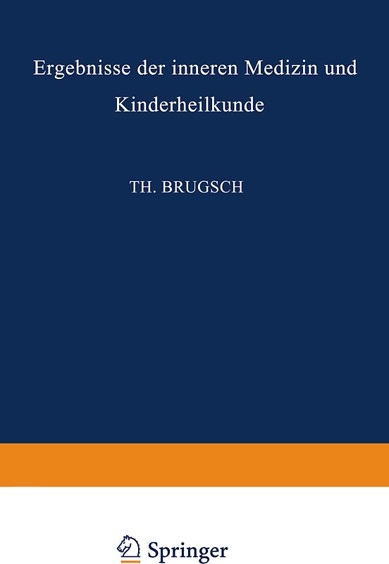 Ergebnisse der Inneren Medizin und Kinderheilkunde