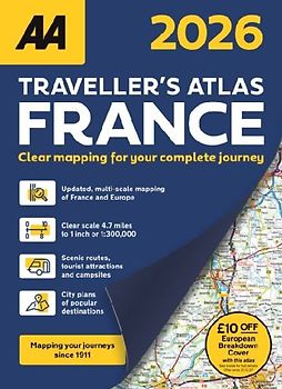 AA Traveller's Atlas France 2026