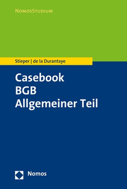 Casebook BGB Allgemeiner Teil
