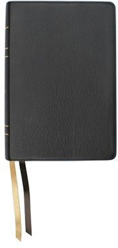 Lsb Large Print Wide Margin Paste-Down Black Cowhide