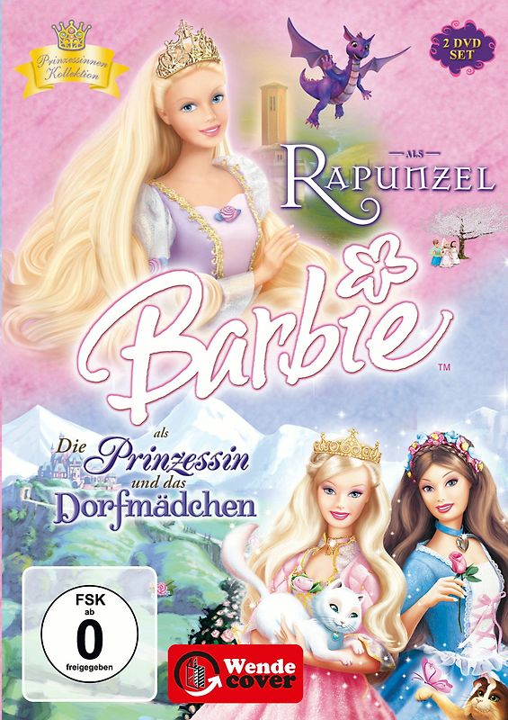 Barbie Märchen Box Rapunzel / Dorfmädchen [2 DVDs] DVD
