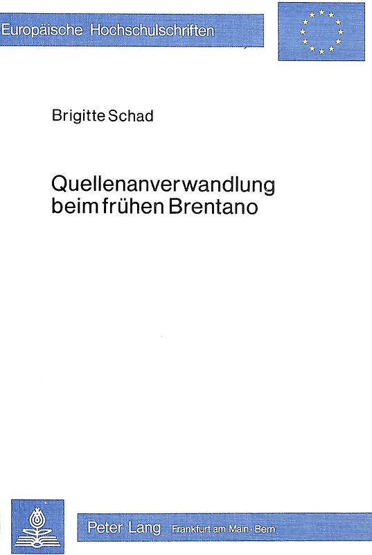 Quellenanverwandlung beim frühen Brentano