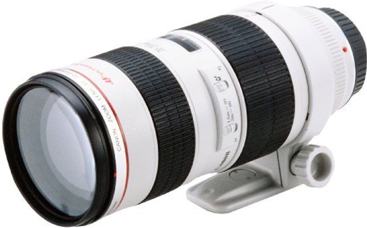 Canon EF 70-200 mm F2.8 L USM 77 mm Filtergewinde (Canon EF Anschluss) weiß
