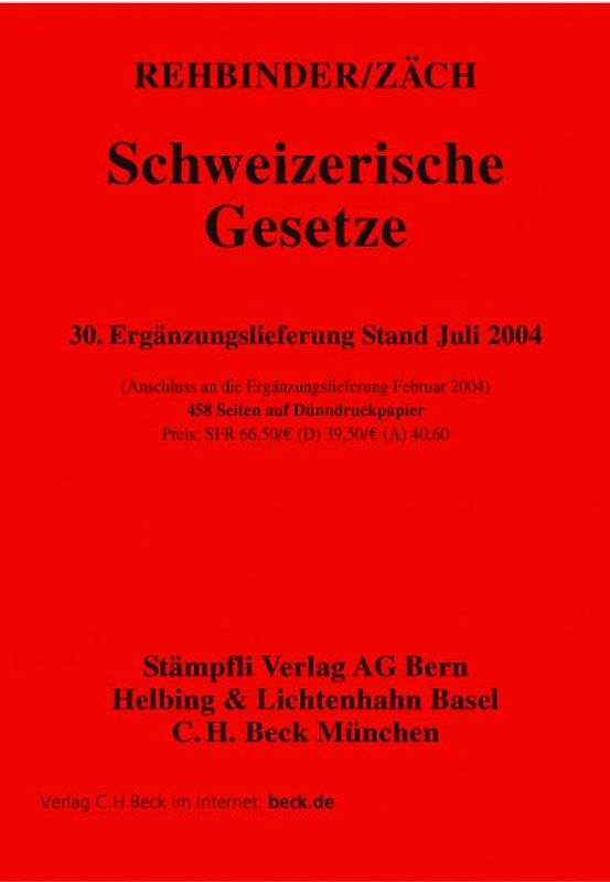 Schweizerische Gesetze