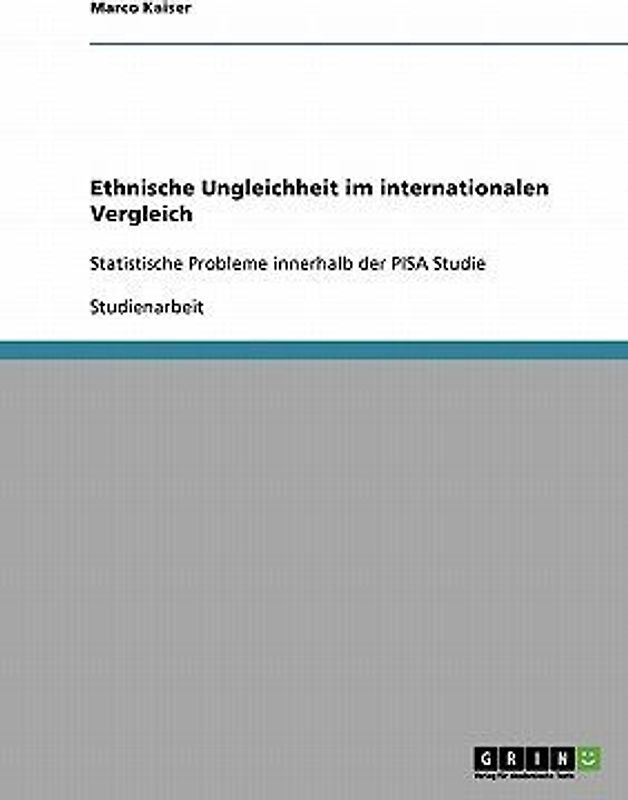 Ethnische Ungleichheit im internationalen Vergleich