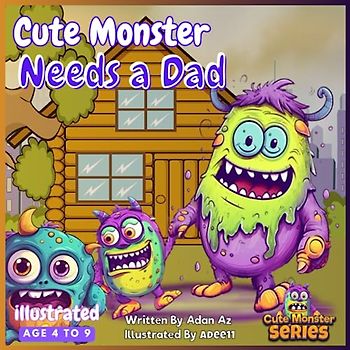Cute Monster Needs a Dad, Read this special picture book with your daughter to honor your relationship on Father's Day