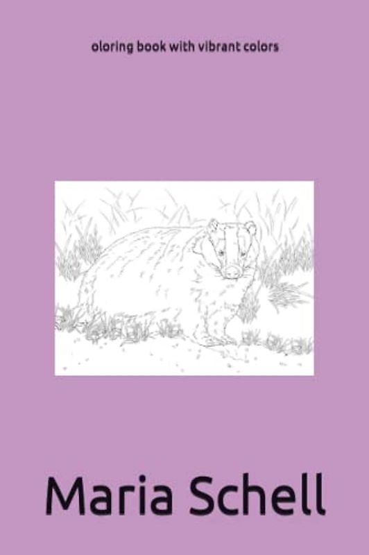 oloring book with vibrant colors