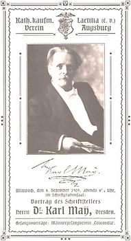 Karl Mays Augsburger Vortrag (9. Dezember 1909)