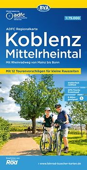 BVA ADFC Regionalkarte Koblenz Mittelrheintal 1:75.000