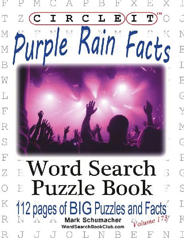 Circle It, Purple Rain Facts, Word Search, Puzzle Book