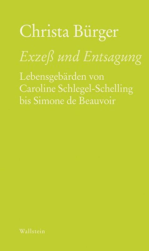 Exzeß und Entsagung