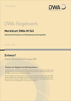 Merkblatt DWA-M 541 Statistische Analyse von Niedrigwasserkenngrößen (Entwurf)