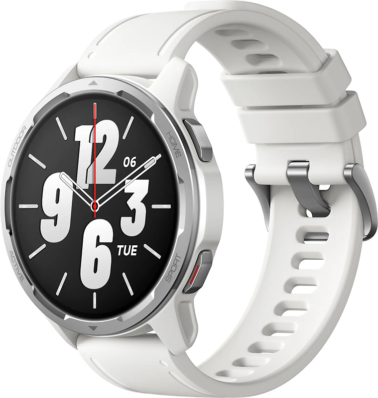 Xiaomi Watch S1 Active 46 mm Blanc Bracelet silicone blanc [Wi-Fi]