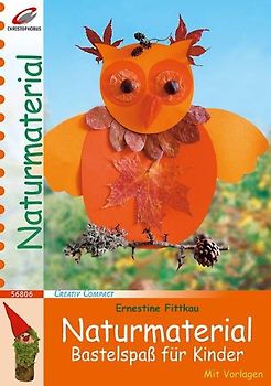 Naturmaterial. Bastelspass für Kinder