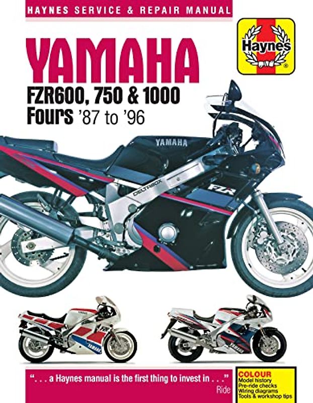 Yamaha FZR600, 750 & 1000 Fours (87 - 96) Haynes Repair Manual