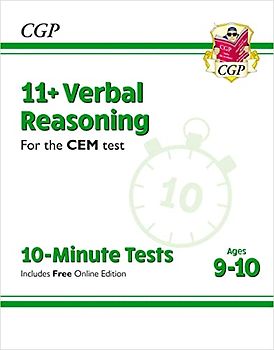 11+ CEM 10-Minute Tests: Verbal Reasoning - Ages 9-10 (with Online Edition) (CGP CEM 11+ Ages 9-10)