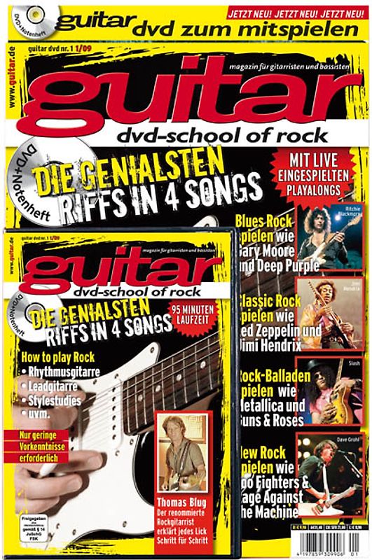 guitar Songbook mit DVD Vol.1: School of Rock