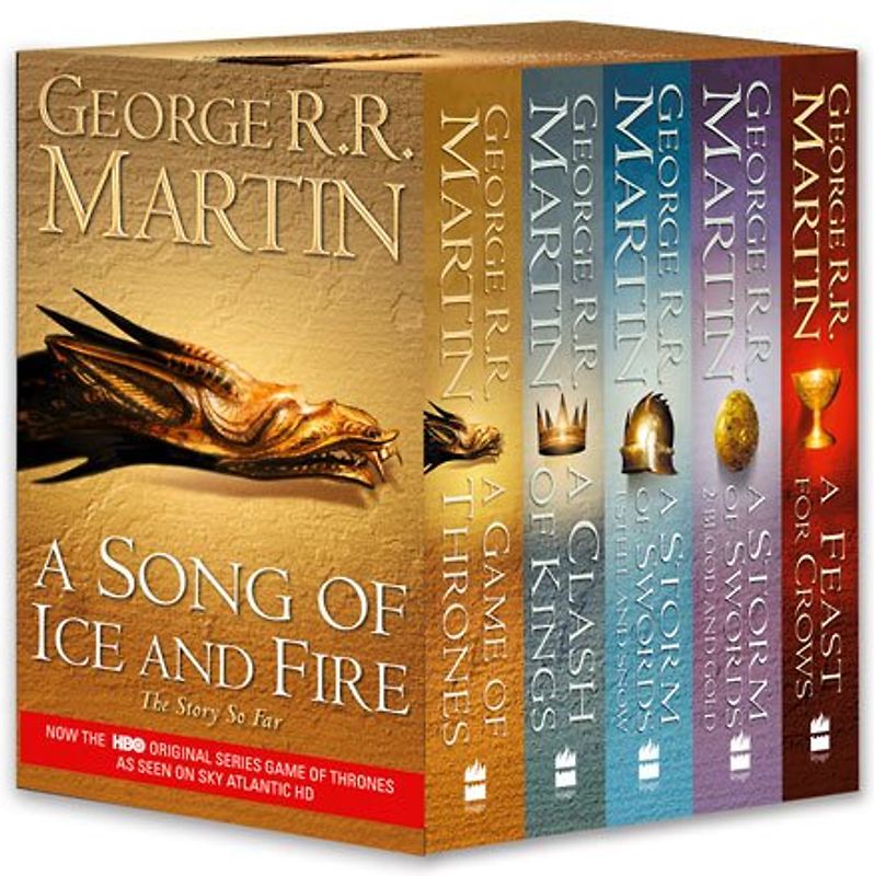 A Song of Ice and Fire: Books 1-4 - George R. R. Martin [Paperback; 5 Books]