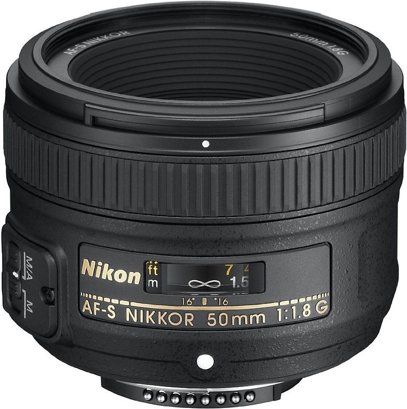 Nikon AF-S NIKKOR 50 mm F1.8 G 58 mm Filtergewinde (Nikon F Anschluss) schwarz