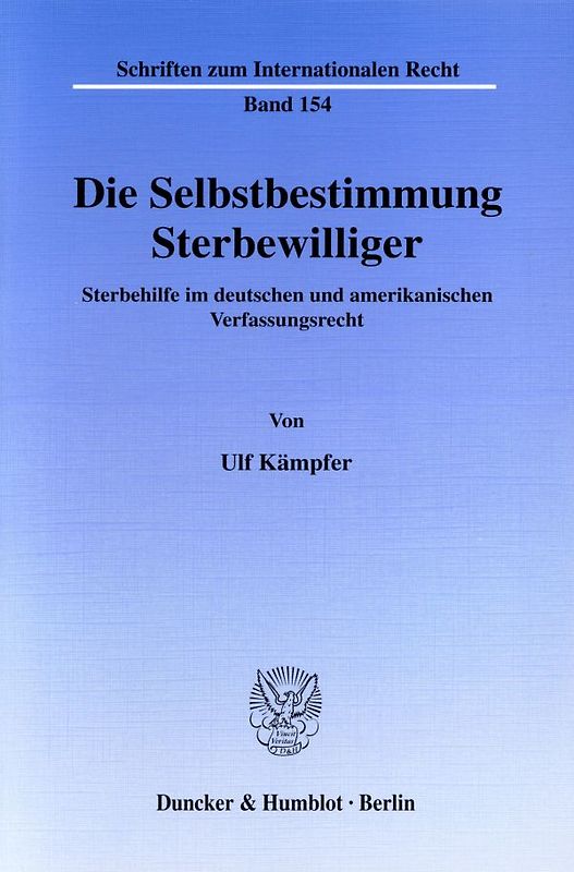 Die Selbstbestimmung Sterbewilliger.