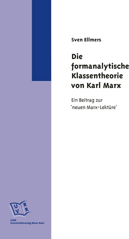 Die formanalytische Klassentheorie von Karl Marx