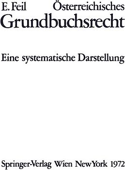 Österreichisches Grundbuchsrecht