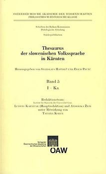 Thesaurus der slowenischen Volkssprache in Kärnten / Thesaurus der slowenischen Volkssprache in Kärnten Band 5