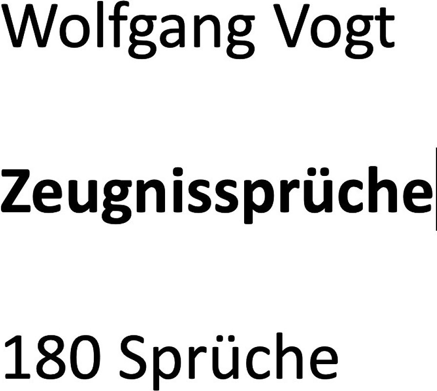 Zeugnissprüche