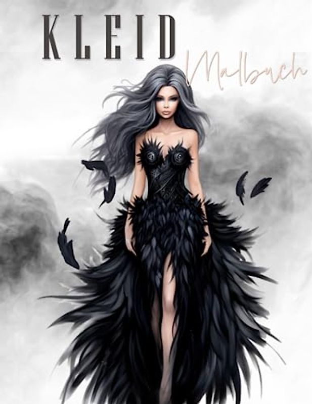 Kleid Malbuch: Mode Design für Veranstaltung Ausmalbilder Mit 50 Malseiten Premium Qualität, Rasterbilder für Mädchen ab 8 Jahren, Make up Gesichter (Mode Malbuch)